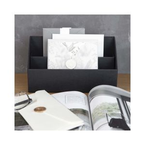 TQVAI Organiseur Bureau 6 Compartiments Métal - Corbeille Courrier Blanc Range Documents A4
