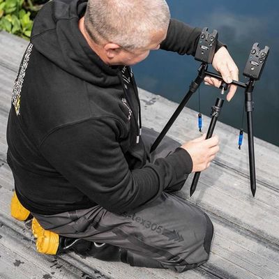 Barre De Pêche Fixe AVID CARP LOK DOWN 2 ROD 4,5 Pouces