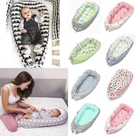 Bebe Puericulture Baby Nest Pod Cocoon Coussin Lit Nourrisson Dormir Reversible Le Moins Cher De Haute Qualite Linge De Lit Pour Bebes