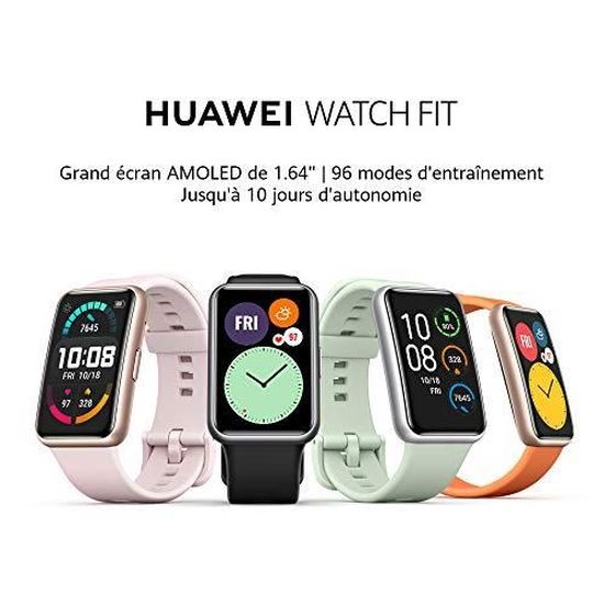 HUAWEI WATCH FIT Montre Connect e Boitier en m tal cran AMOLED