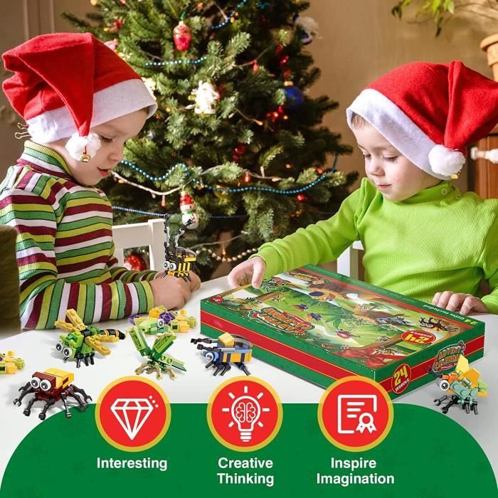 Oblique Unique Autocollants Calendrier Avent Noël - Lot De 24 Numbers DIY Déco Cadeaux