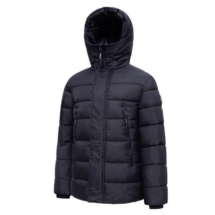 Parka Doudoune Helvetica Pour Homme - Taille S, Bleu Marine Et Noir - Neuf Avec étiquettes