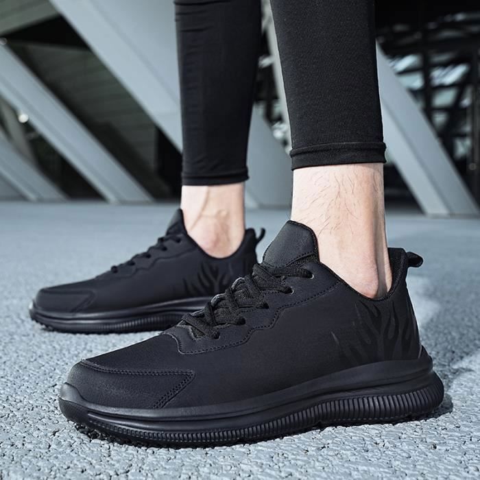 Basket Homme Chaussures De Sport Masculines Noir Montantes Mode Chaussures Noir Cdiscount Chaussures