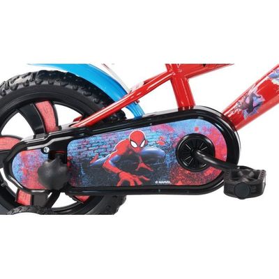 Vélo 12 Pouces Spiderman Huffy – Pour Enfants 3 à 5 Ans – Rouge Et Bleu – Petite Taille