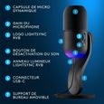 Microphone Gaming - LOGITECH G - YETI GX - Streaming - RVB dynamique avec LIGHTSYNC - Pour PC/MAC - Noir-5