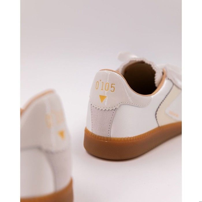 Baskets femme 0-105 Nova white satin - Cdiscount Chaussures
