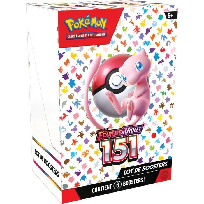 Cartes Pokémon EV3.5 - Coffret de 6 Boosters - Collectionnez les Pokémon  emblématiques de Kanto - Cdiscount Jeux - Jouets