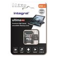 INTEGRAL MEMORY Premium High Speed V30 UHS-I U3 Micro SDXC 256GB 100MB/s en lecture et 90MB/s en écriture 4K-0