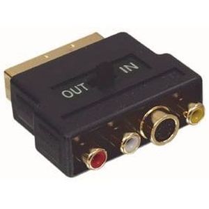 ADAPTATEUR AUDIO-VIDÉO  Cdiscount Adaptateur Péritel vers S-VHS + 3 RCA IN