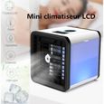 Climatiseur mobile Silencieux Portable Refroidisseur D'air USB Climatiseur Air Minihumidificateur Réservoir d'eau intégré de 600ML
