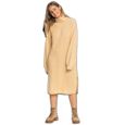 Robe pull femme Roxy Silver Tones - beige - manches longues - XS/S-0