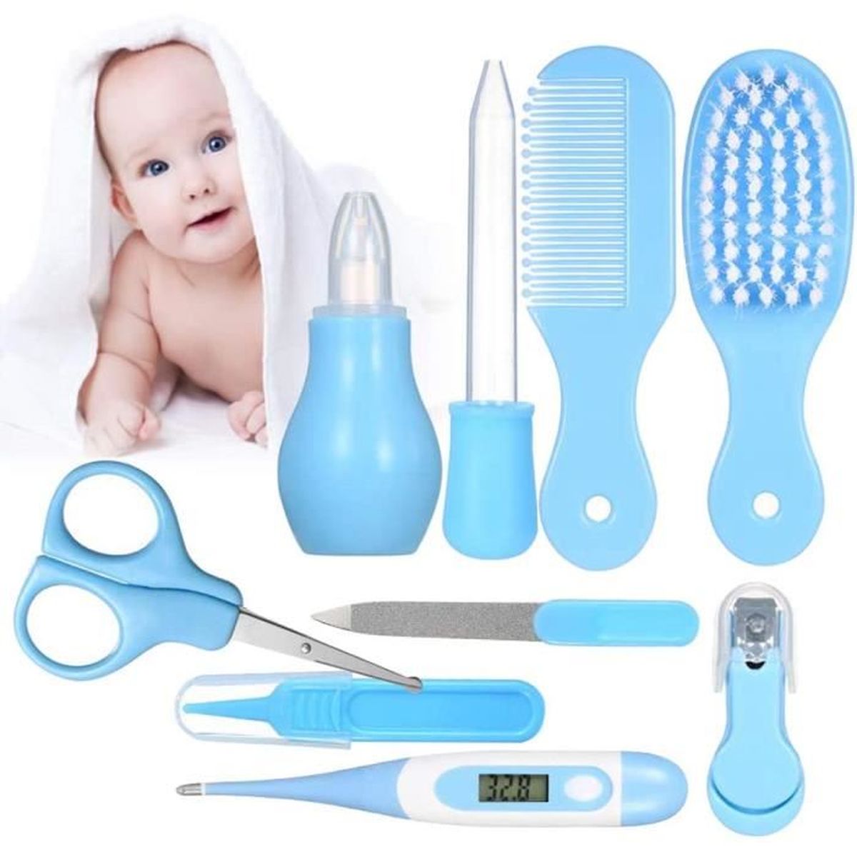 Trousse De Soin Bebe Kit De Soin Bebe Bebe Naissance Set 10 Pcs Naissance Set De Toilette Bebe Trousse De Toilette Bebe Cdiscount Puericulture Eveil Bebe