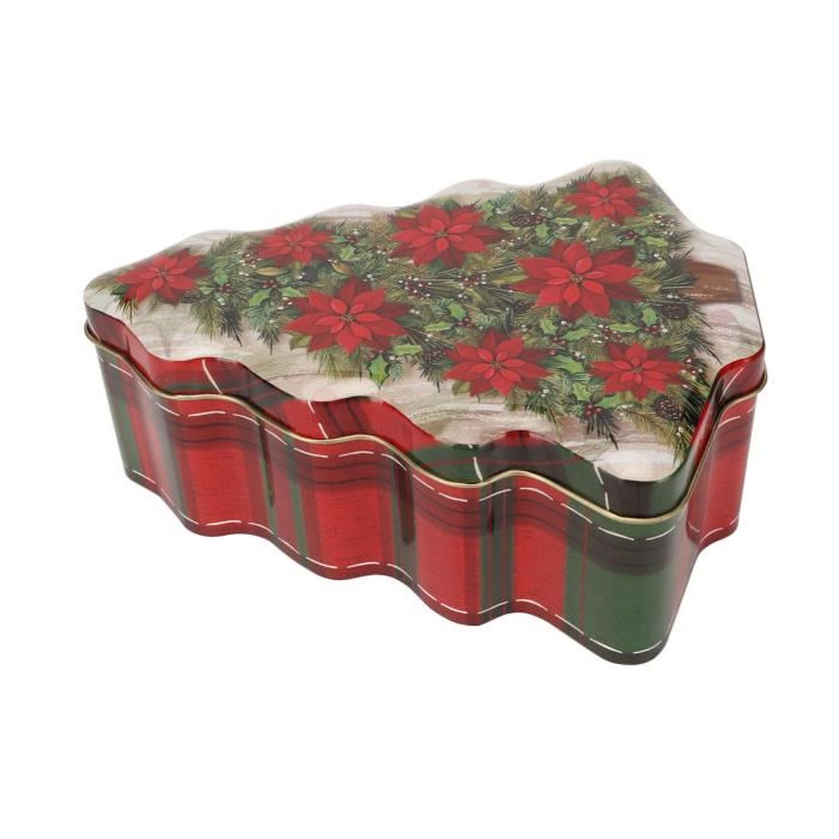 Boîte à Bonbons De Noël En Métal - 7x10x3 Cm, Poignée - Pour Décoration De Table, Cadeaux, Friandises