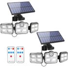 Applique murale solaire LED 3 têtes 122 Leds avec détecteur de mouvement - MORI YOSHIDA