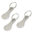 BRAND Puce pour Caddie,Jeton Chariot,Jeton Caddie Metal,Caddy Jeton,Porte-clés pour Caddie en Acier Inoxydable,3 Pièces-yd