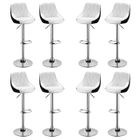 JEOBEST® Tabouret de Bar Lot de 8 avec siège Bien rembourré,2 Design 2 Couleurs
