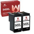 AUMOK Cartouche d'encre noir Compatible avec Canon PG-545 XL Pack 2 pour TS3150-3151-3350 MX495-490 MG2450-2455-2550 TR4550 MG2550