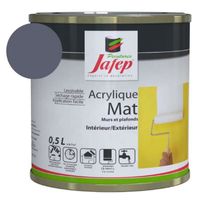 Peinture acrylique mat gris ardoise Jafep 0,5 L