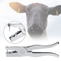 Drfeify pince pour étiquette d'oreille pour bétail Outil d'identification de mouton de vache de porc de porc de perforateur de