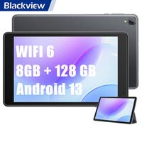 Blackview Tab 50 WiFi Tablette Tactile 8 pouces HD 8Go+128Go-SD 1To 5580mAh WiFi 6 Android 13 Tablette PC - Gris