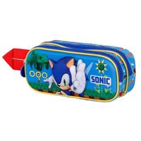 Trousse Double 3D - Sonic Faster - Bleu