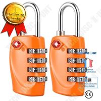 TD® 2 Cadenas avec code a 4 chiffres TSA pour valises et sacs orange