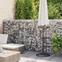 Poteau à Gabion Circulaire Acier Galvanisé 50x100 Cm - Clôture Ronde