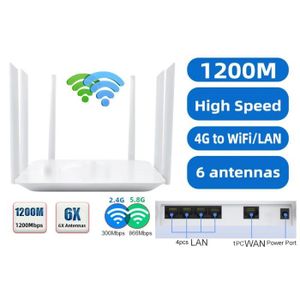 POINT D'ACCÈS 1200M - Répéteur WiFi 1200Mbps sans fil, 2.4GHz, 5