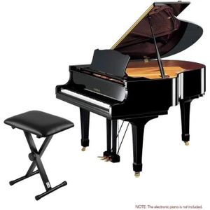 TABOURET Tabouret de banc de piano pliant réglable en hauteur-46 à 51cm-Noir