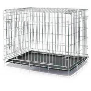 CAGE Une cage 93 x 69 x 62 cm. pour chien. en métal. Ho