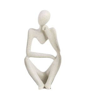 STATUE - STATUETTE Résumé moderne Figure Minimaliste Ornement Penseur