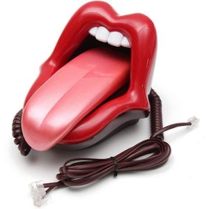 Téléphone fixe Téléphone fixe à lèvres rouges pour téléphone fixe