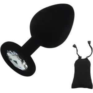 Plug Anal Rosebud En Acier Inoxydable Argenté - Taille S (70x28mm, 55g) - LEADLOVE