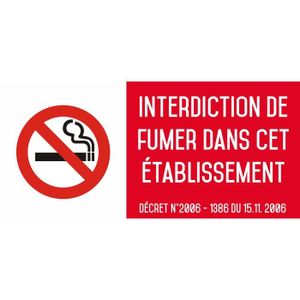 animaux interdit csf0088 20 x 6 cm JDM sticker autocollant Fumer aliments