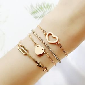 MAILLE - CHAÎNE 82806 -ensemble de bracelets en or pour femmes,sty