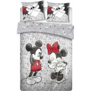 Parure de lit Mickey et Minnie love 1 personne 