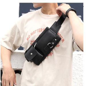 SAC A MAIN,Homme décontracté fermeture éclair hommes taille sacs petit  solide couleur porte carte 6 pouces téléphone - Type Brown - Achat / Vente  Homme décontracté fermeture éc - Cdiscount