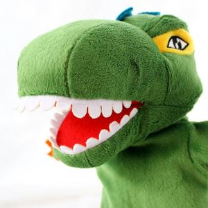 THÉÂTRE - MARIONNETTE Marionnette à main en peluche de dinosaure de dessin animé OMABETA - jouet de simulation mobile et doux