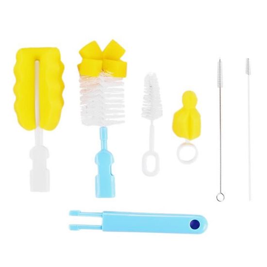Kit De 4 Brosses Nettoyantes Anseom - Éponge Mémoire De Forme Pour Biberons Et Bouteilles