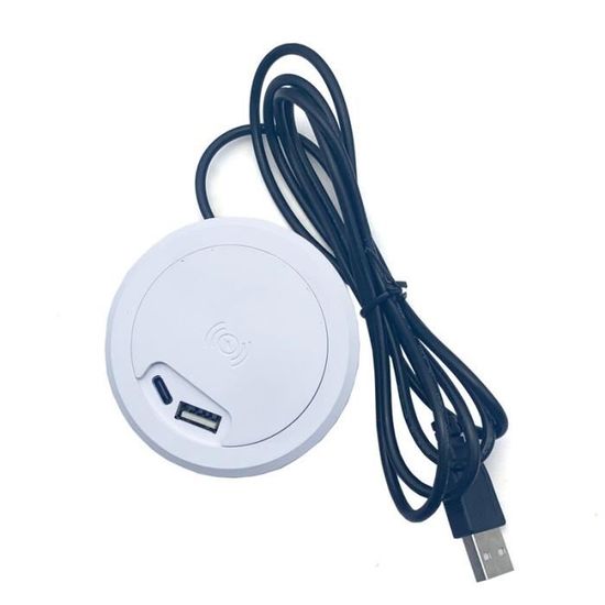 Récepteur Charge Sans Fil Qi USB-C – 5W – Compatible Google Pixel, Huawei, LG, Sony – Ultra Fin, Se Glisse Sous La Coque