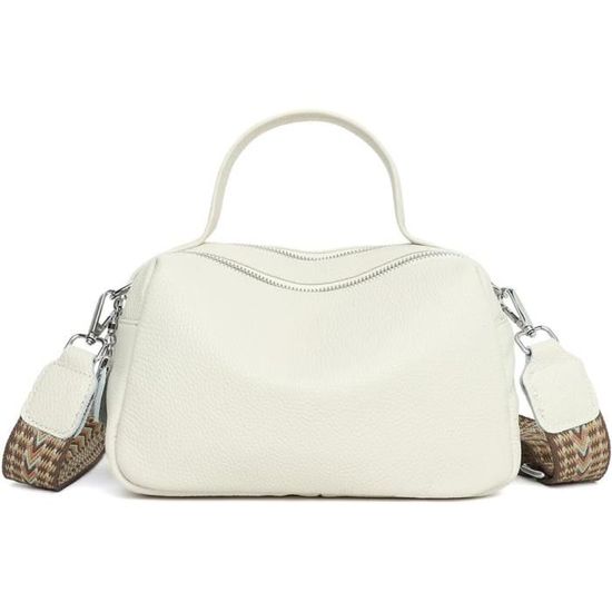 Sangle Fine En Cuir Synthétique - 115cm - Pour Sac à Main, Téléphone, Portefeuille - Boucle Argentée - Rechange élégante
