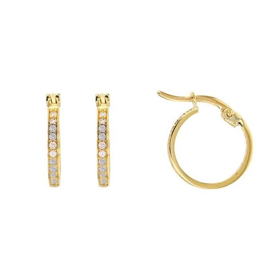 Femmes//Enfants/'s 14K or jaune 12 mois Pierre porte-bonheur Fleur Stud Screwback Boucles d/'oreilles