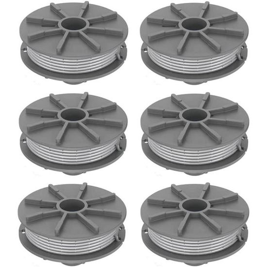 8 Bobines De Fil 1,6 Mm Pour Coupe-bordures – Compatible Gardena, Longueur 6,1 M, Remplacement Facile