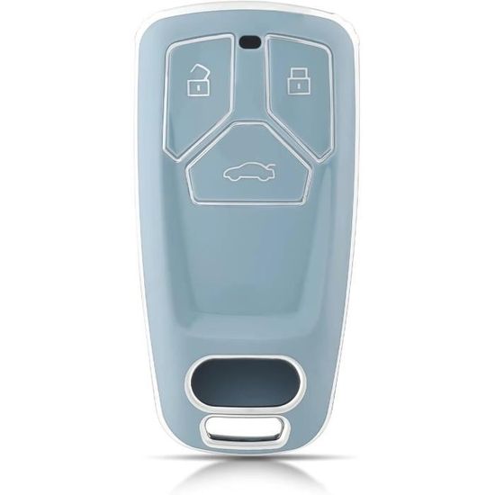 Lot De 2 Coques En Silicone Pour Clé De Voiture 3 Boutons - Protection Antichoc, Élégant Bleu Foncé