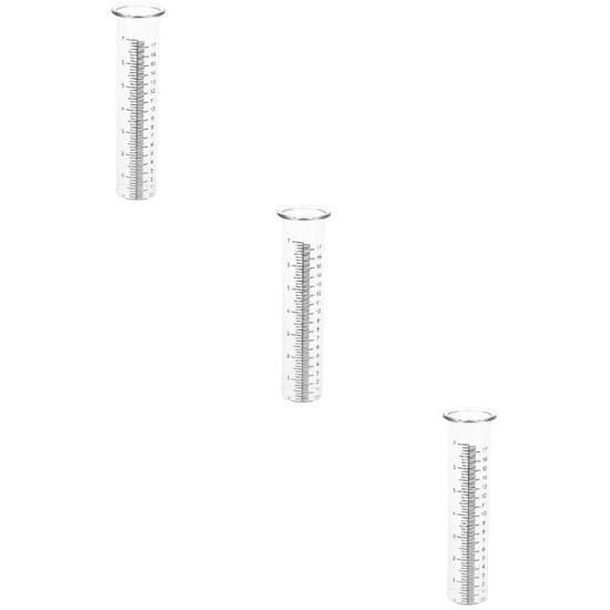 6 pcs Gauge de pluie Gauge gradué Gauge de pluie en plein air Conteneur de mesure de la pluie