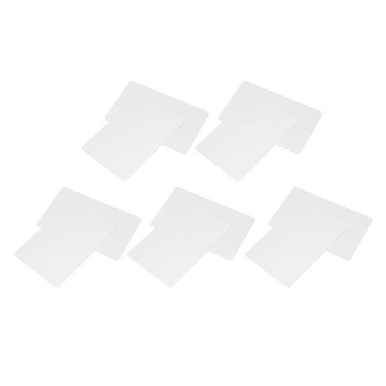 PATIKIL 30 Cartes De Visite Métalliques En Aluminium Anodisé Noir 0.8mm - Format 3.4x2.1 Pouces Idéales Pour Gravure Laser Personnalisée DIY