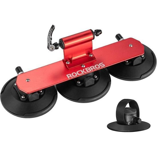 Porte-vélos RockBros à Ventouse Pour Toit De Voiture - Aluminium - 1 Vélo (Noir)