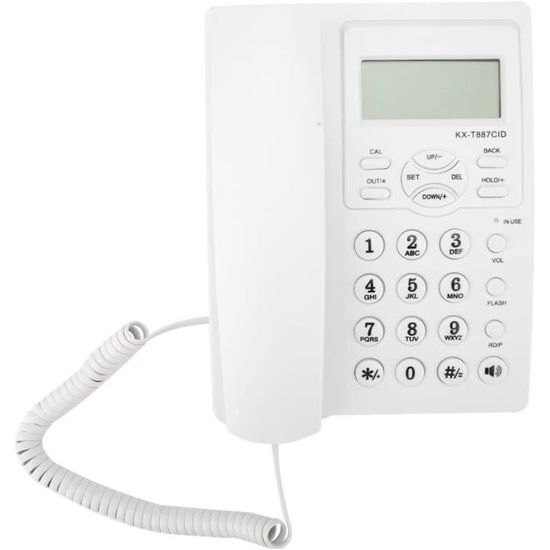 Boîte Identification Appelant CT-CID803 - Écran LCD Rétroéclairé - FSK/DTMF - Noir