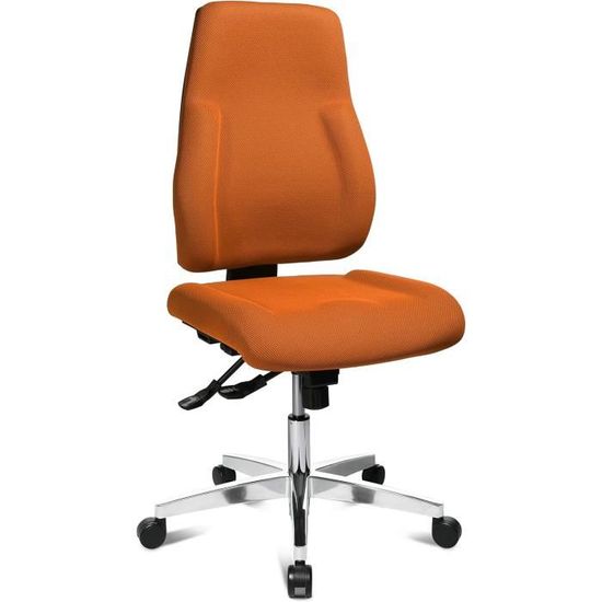 Topstar P91 Bürodrehstuhl – Stoffbezug Orange, 68x48x111 Cm, Mit Synchronmechanik