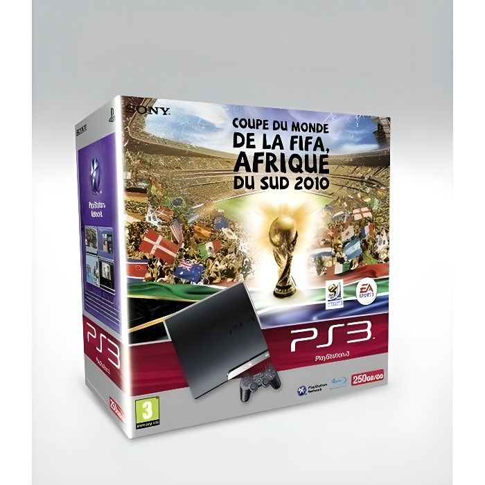 Pack PS3 - FIFA - Coupe du Monde Afrique - 250 Go - Noir Reconditionné -  reconditionné disponible sur Cdiscount Seconde Vie